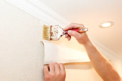 Pose de papier peint à Ozouer-le-Voulgis — revêtements muraux et toiles de verre